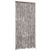 vidaXL Moustiquaire Marron et blanc 100x220 cm Chenille