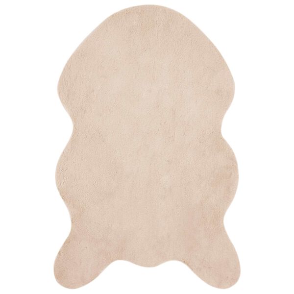 vidaXL Tapis en Fourrure Synth&eacute;tique de Lapin Olite Taupe 80 x 120 cm