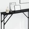 vidaXL Table console Ch&ecirc;ne noir 180 x 23 x 75 cm
