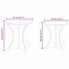 vidaXL Table basse 2 pcs Blanc Bois massif en pin