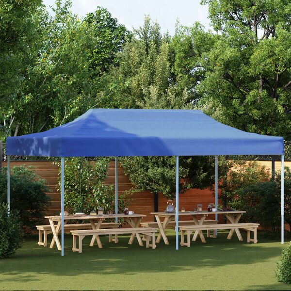 vidaXL Tente de f&ecirc;te Bleu 291 x 580 x 315 cm Tissu Oxford