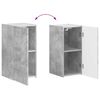 vidaXL Ensemble meuble TV 4 pcs Gris b&eacute;ton Bois d'ing&eacute;nierie