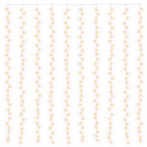 vidaXL Rideau lumineux 300 LED Blanc chaud 300 x 300 cm