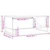 vidaXL Table basse Sonoma gris 90x50x36,5 cm Bois d'ingénierie