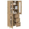 vidaXL Haut Armoire avec tiroir Ch&ecirc;ne artisanal 69,5 x 34 x 180 cm