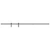 vidaXL Kit de porte d'armoire coulissante 244 cm acier au carbone