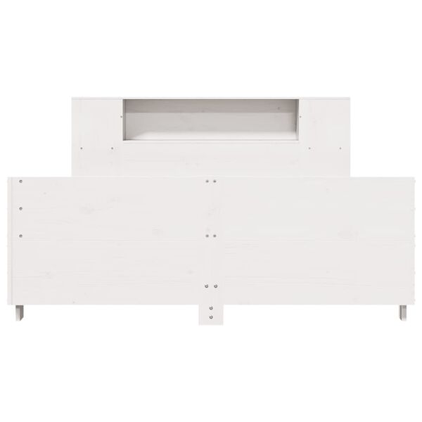 vidaXL Cadre de lit sans matelas blanc 160x200 cm bois de pin massif