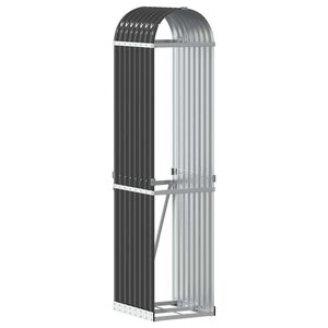 vidaXL Porte-b&ucirc;ches Anthracite 40x45x170 cm Acier galvanis&eacute;