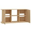 vidaXL Support d'aquarium Ch&ecirc;ne Sonoma 121x41x58 cm Bois d'ing&eacute;nierie