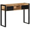 vidaXL Table console 100x35x75 cm bois de manguier massif brut