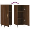 vidaXL Buffet Ch&ecirc;ne marron 34,5x34x90 cm Bois d'ing&eacute;nierie