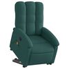 vidaXL Fauteuil inclinable de massage Vert fonc&eacute; Tissu