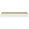 vidaXL &Eacute;tag&egrave;re murale flottante Ch&ecirc;ne et blanc 40x23x3,8 cm MDF
