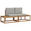 vidaXL Ensemble de canap&eacute;s d'ext&eacute;rieur 2 pc Naturel