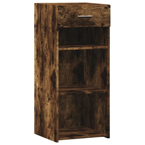 vidaXL Buffet ch&ecirc;ne fum&eacute; 40x42,5x93 cm bois d'ing&eacute;nierie