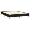vidaXL Cadre de lit sans matelas noir 140x190 cm tissu