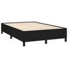 vidaXL Sommier &agrave; lattes de lit avec matelas noir 120x190 cm tissu