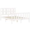 vidaXL Cadre de lit sans matelas blanc 120x200 cm bois de pin massif