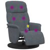 vidaXL Fauteuil de massage inclinable Gris fonc&eacute; 91 x 71 x 105 cm
