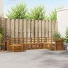 vidaXL Ensembles de canap&eacute;s 8 pcs Naturel Bois d'Acacia Massif