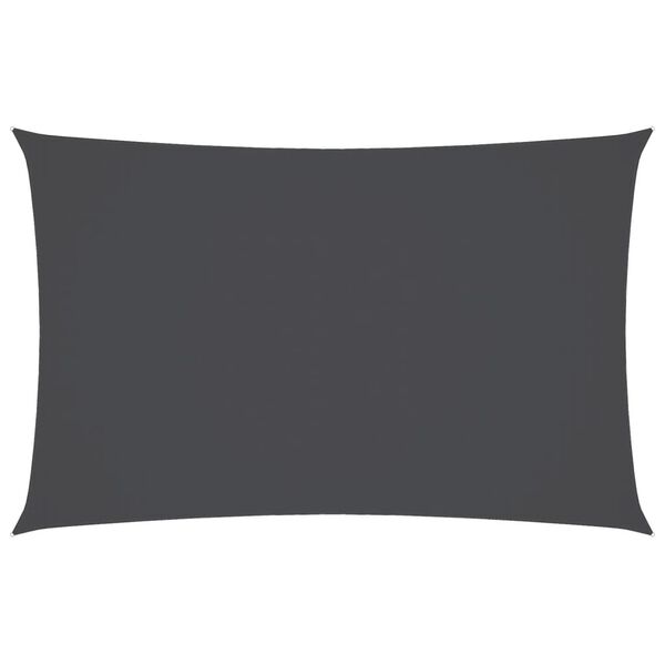 vidaXL Voile de parasol tissu oxford rectangulaire 3x6 m anthracite