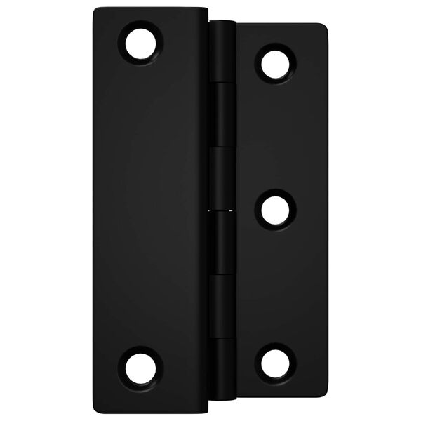vidaXL Charni&egrave;re 2 pcs Noir 38 x 17 x 60 mm Fer