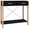 vidaXL Table console Noir 82x38x75 cm Bois d'ing&eacute;nierie