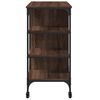 vidaXL Chariot de cuisine ch&ecirc;ne marron 100x45x89,5cm bois d'ing&eacute;nierie