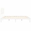 vidaXL Cadre de lit sans matelas blanc bois massif de pin