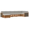 vidaXL Ensemble de canap&eacute;s d'ext&eacute;rieur 7 pcs Naturel et gris clair