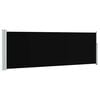 vidaXL Auvent lat&eacute;ral r&eacute;tractable de patio 100x314 cm Noir
