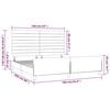 vidaXL Cadre de lit sans matelas vert fonc&eacute; 160x200 cm velours