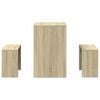 vidaXL Ensemble table &agrave; manger et bancs 3 pcs bois d'ing&eacute;nierie