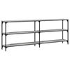 vidaXL Table console sonoma gris 200x29x75 cm bois d'ing&eacute;nierie