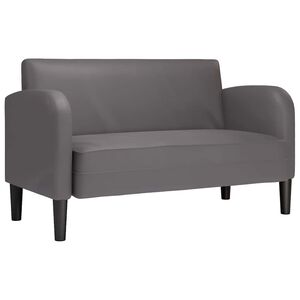 vidaXL Canap&eacute; causeuse gris 110 cm similicuir