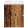 vidaXL Armoire lavabo avec bassin intégré vieux bois