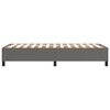 vidaXL Cadre de lit &agrave; ressorts gris 90x190 cm similicuir