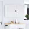vidaXL Armoires murales de cuisine 2 pcs Porto blanc bois d'ing&eacute;nierie
