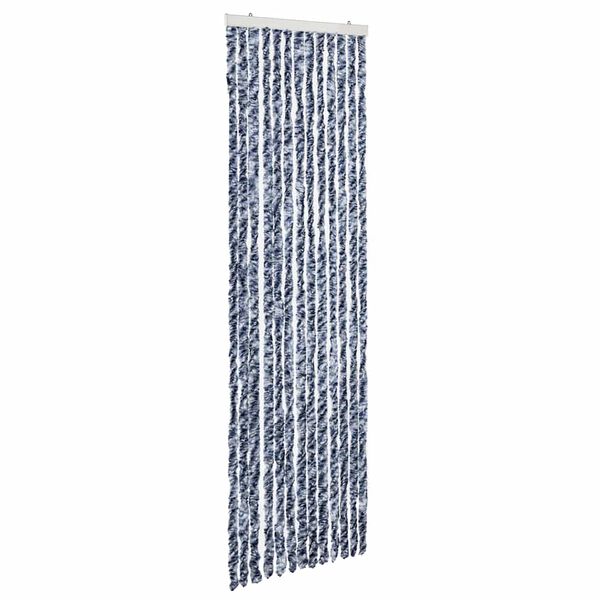 vidaXL Moustiquaire Bleu et blanc 56x200 cm Chenille