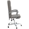 vidaXL Fauteuil inclinable de bureau Taupe Tissu
