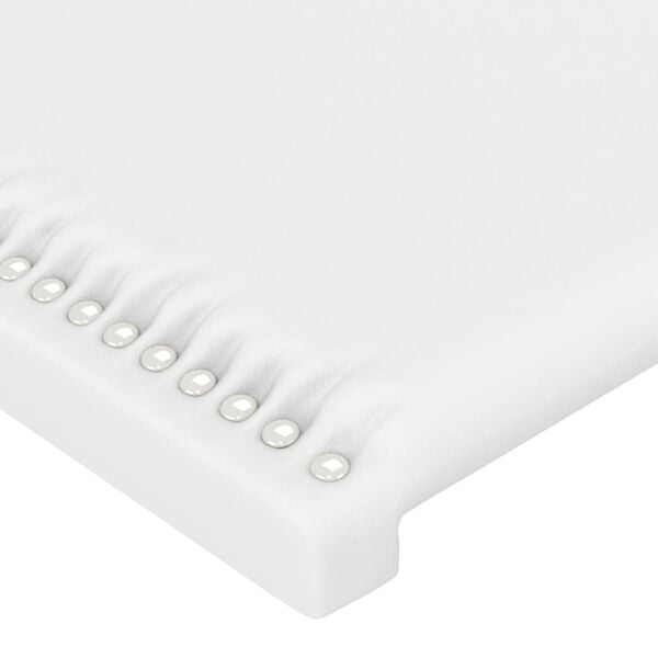 vidaXL T&ecirc;tes de lit Blanc 200x5x78/88 cm Similicuir