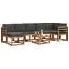 vidaXL Ensemble de canap&eacute;s d'ext&eacute;rieur 8 pcs Naturel et Anthracite