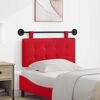 vidaXL T&ecirc;te de lit suspendue Rouge 100 x 55 x 5 cm Simili cuir