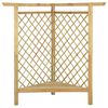 vidaXL Pergola d'angle avec banc 166x81x174 cm Bois de pin imprégné