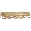 vidaXL Ensemble de canap&eacute;s d'ext&eacute;rieur 6 pc Blanc et Beige