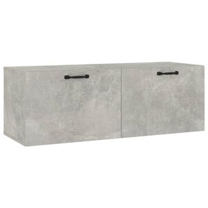 vidaXL Armoire murale Gris b&eacute;ton 100x36,5x35 cm Bois d'ing&eacute;nierie