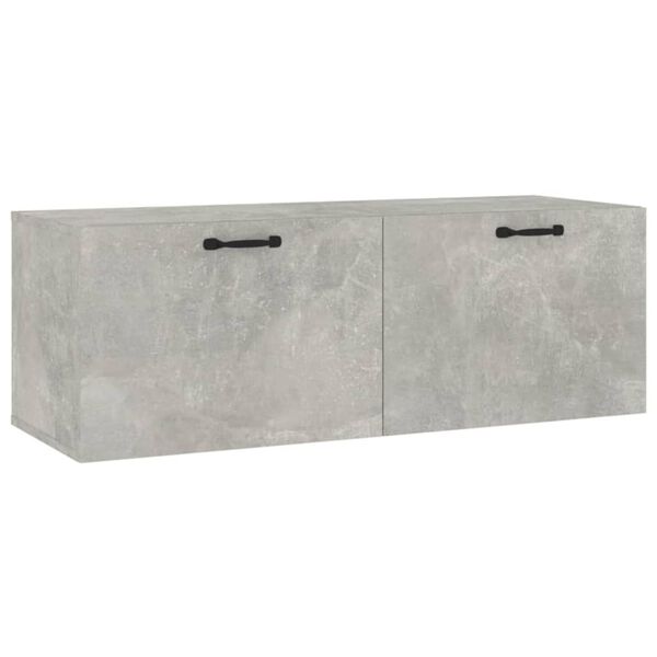 vidaXL Armoire murale Gris b&eacute;ton 100x36,5x35 cm Bois d'ing&eacute;nierie