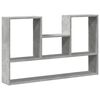vidaXL &Eacute;tag&egrave;re murale gris b&eacute;ton 99x15x60 cm bois d'ing&eacute;nierie