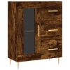 vidaXL Buffet haut Ch&ecirc;ne fum&eacute; 69,5x34x180 cm Bois d'ing&eacute;nierie