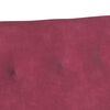 vidaXL Banc Chesterfield Bordeaux 112 x 65.5 x 75 cm Velours